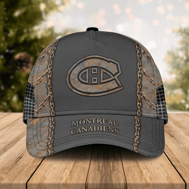 Vintage Montreal Canadiens Cap - Distressed Style With Embroidered Logo - Perfect For Fans!