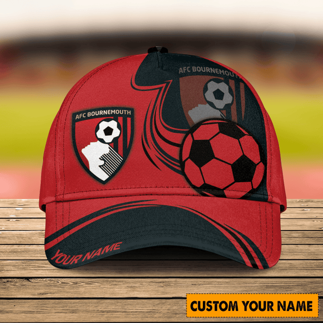 Custom Afc Bournemouth Soccer Cap – Personalize With Your Name – Perfect Gift For Fans!