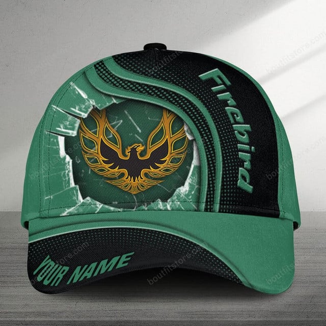 Customizable Green 'Firebird' Cap With Unique Eagle Design – Perfect Personalized Gift!