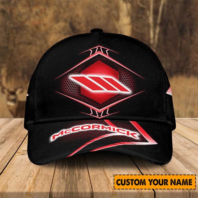Customizable Black &amp; Red Cap With Unique Design - Perfect Gift For Any Occasion!