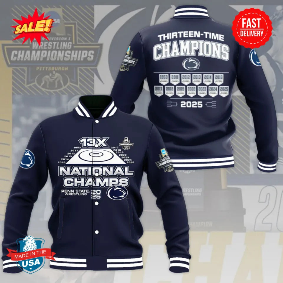 Limited Edition 13X National Champs Varsity Jacket – Fast Delivery, Made In Usa