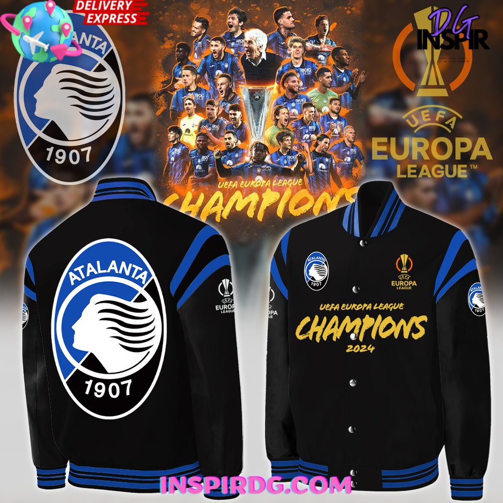 Atalanta Bc Uefa Europa League Champions 2024 Baseball Jacket Limited Edition