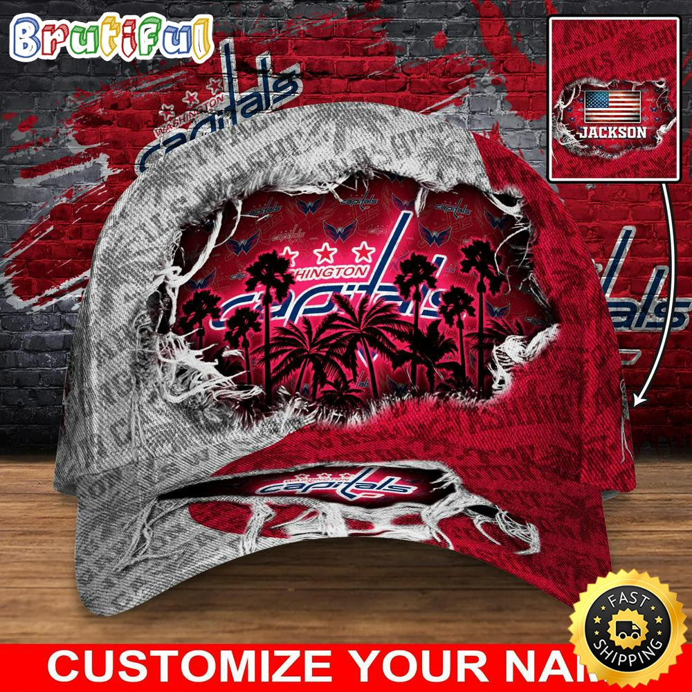 Customized Nhl Washington Capitals Baseball Cap New Collection For Sports Fans
