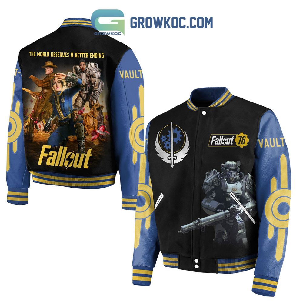 Limited Edition Fallout 76 Varsity Jacket - Vault-Tec Design, Premium Quality