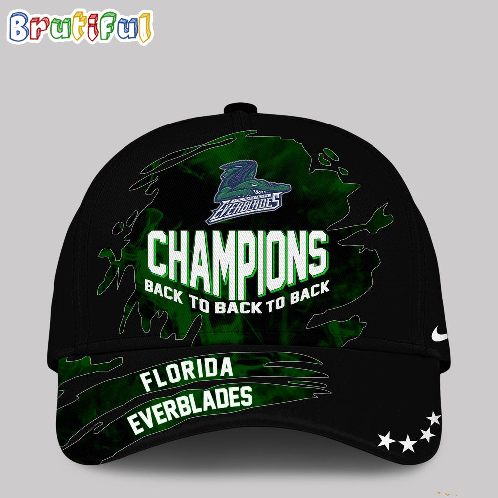 Florida Everblades 2024 Kelly Cup Back To Back Champions Cap