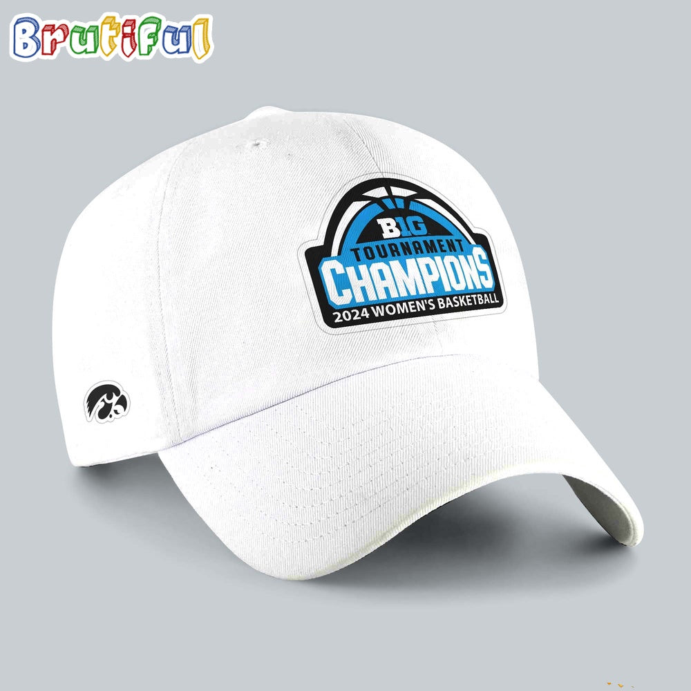 Iowa Hawkeyes 2024 Big Ten Women'S Basketball Conference Tournament Champions Baseball Cap