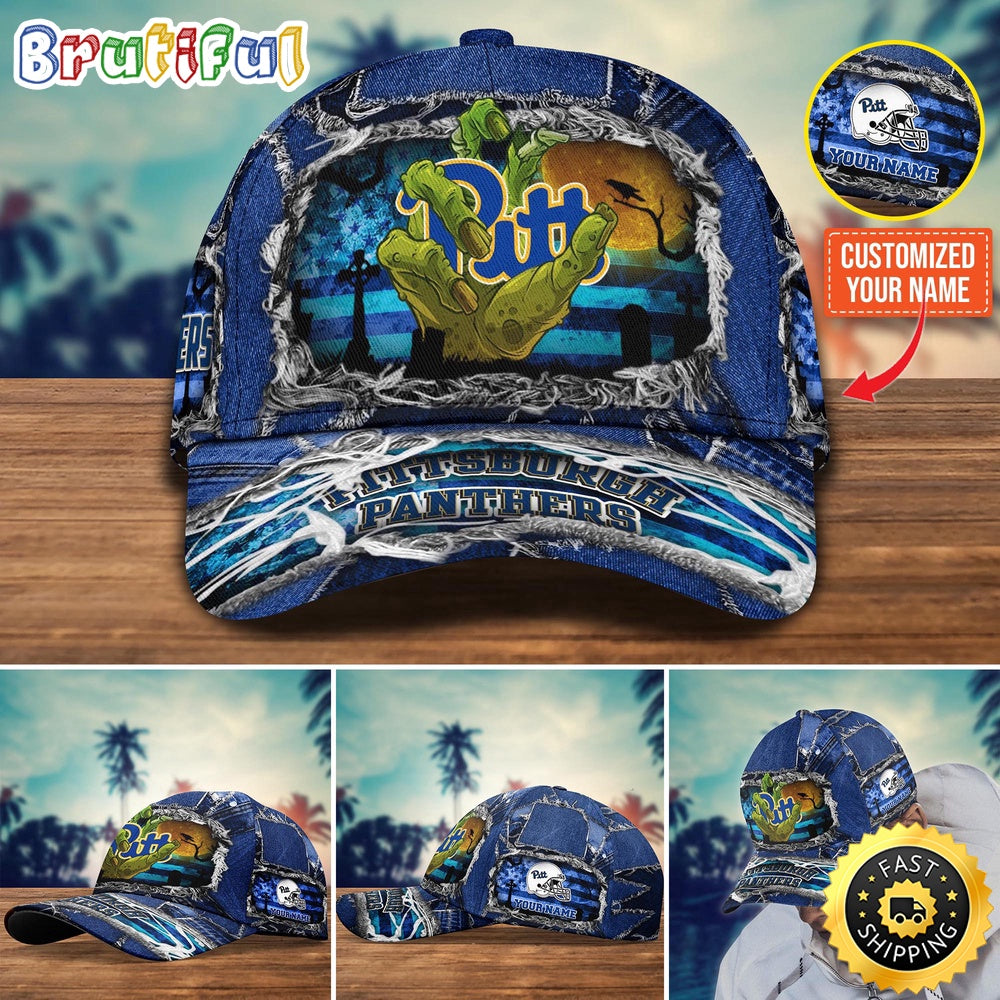 Ncaa Pittsburgh Panthers Baseball Cap Halloween Custom Name Cap