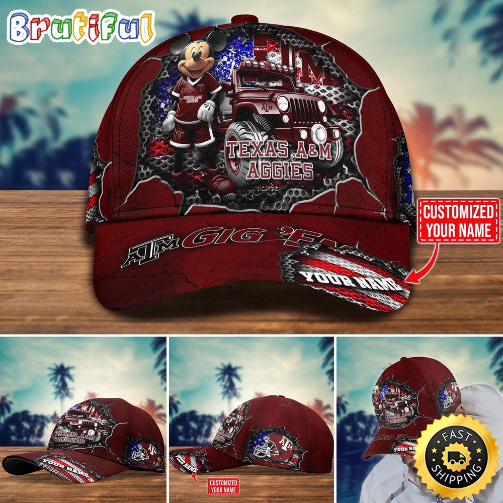 Ncaa Texas A&amp;Ampm Aggies Baseball Cap Trending Customize Cap
