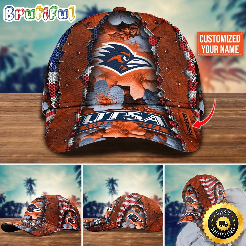 Ncaa Utsa Roadrunners Baseball Cap Custom Cap For Fans