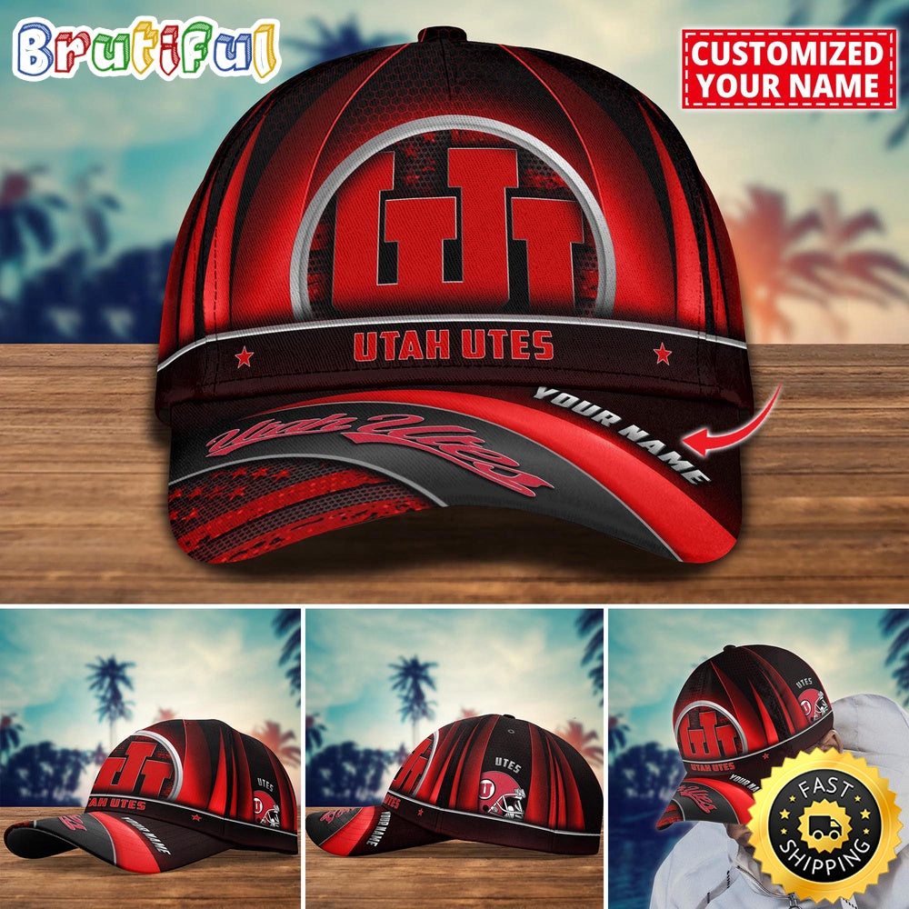 Ncaa Utah Utes Baseball Cap Custom Cap For Football Fans