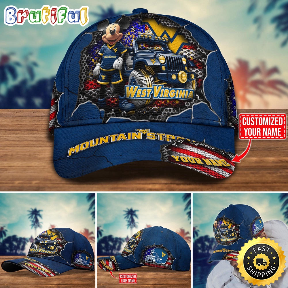 Ncaa West Virginia Mountaineers Baseball Cap Trending Customize Cap