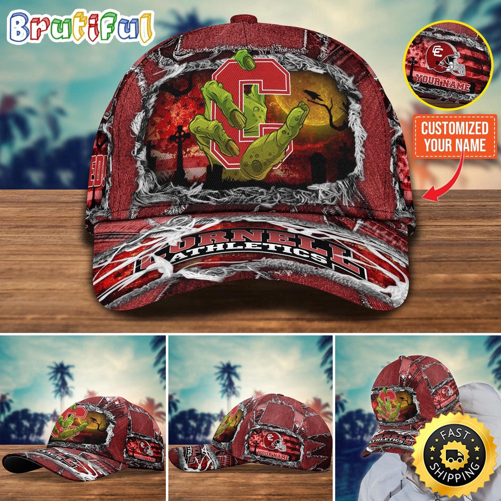 Ncaa Cornell Big Red Baseball Cap Halloween Custom Name Cap