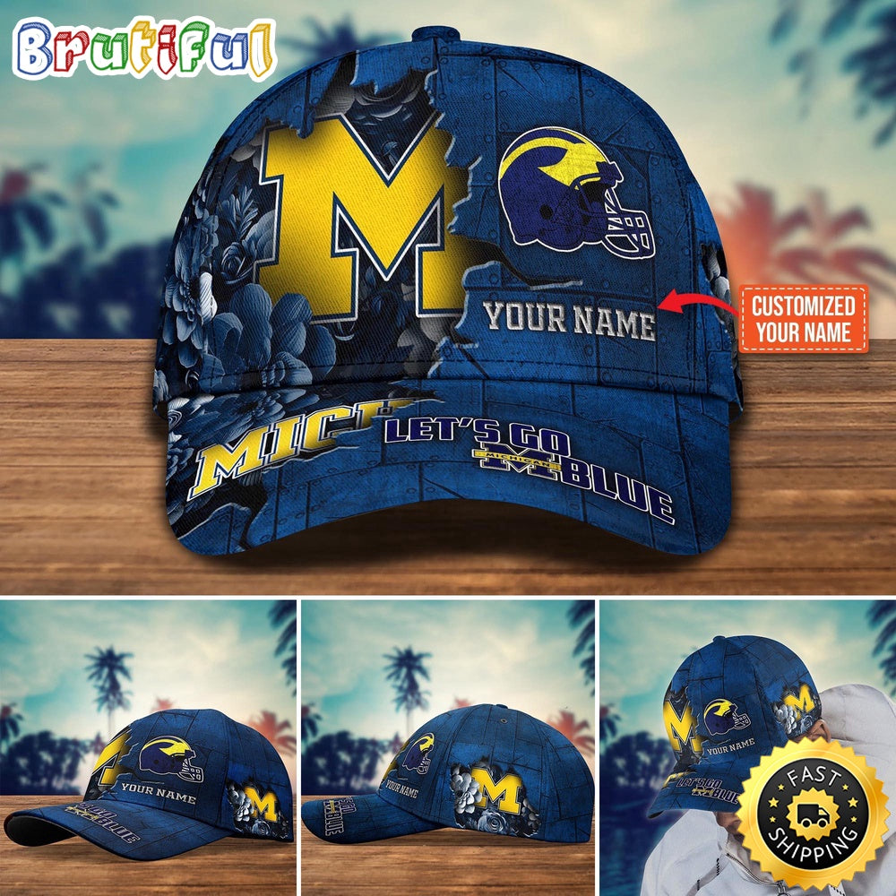 Ncaa Michigan Wolverines Baseball Cap Custom Hat For Fans
