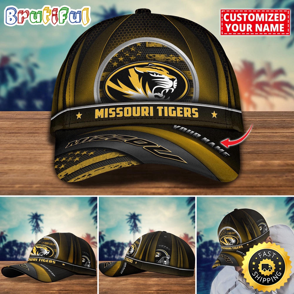 Ncaa Missouri Tigers Baseball Cap Custom Cap For Football Fans