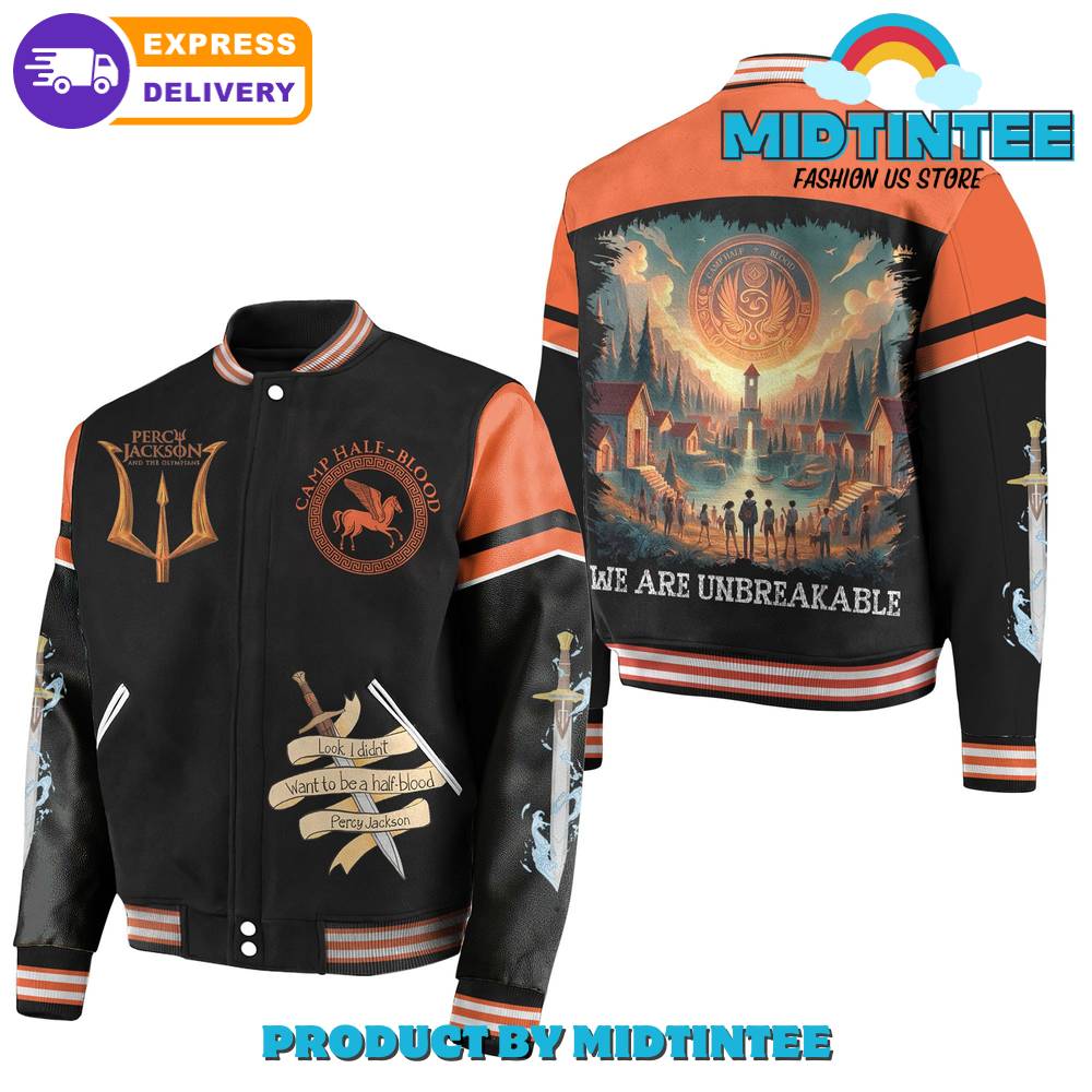 Camp Half-Blood Varsity Jacket - Unbreakable Style For Percy Jackson Fans