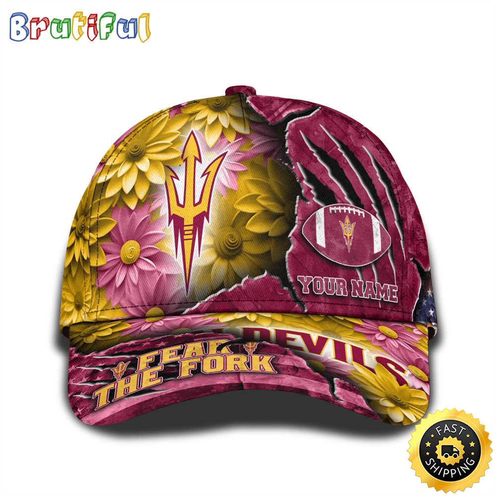 Personalized Ncaa Arizona State Sun Devils All Over Print Baseball Cap The Perfect Way To Rep Your Team