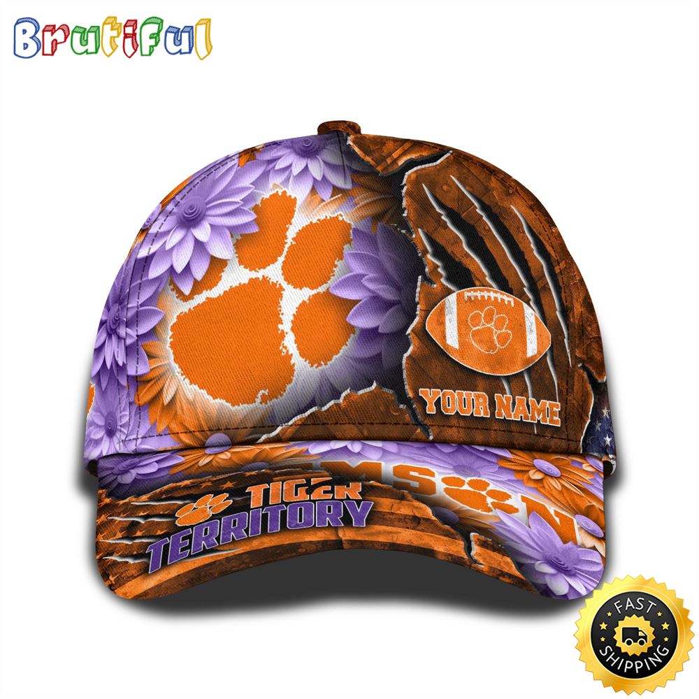 Personalized Ncaa Clemson Tigers All Over Print Baseball Cap The Perfect Way To Rep Your Team