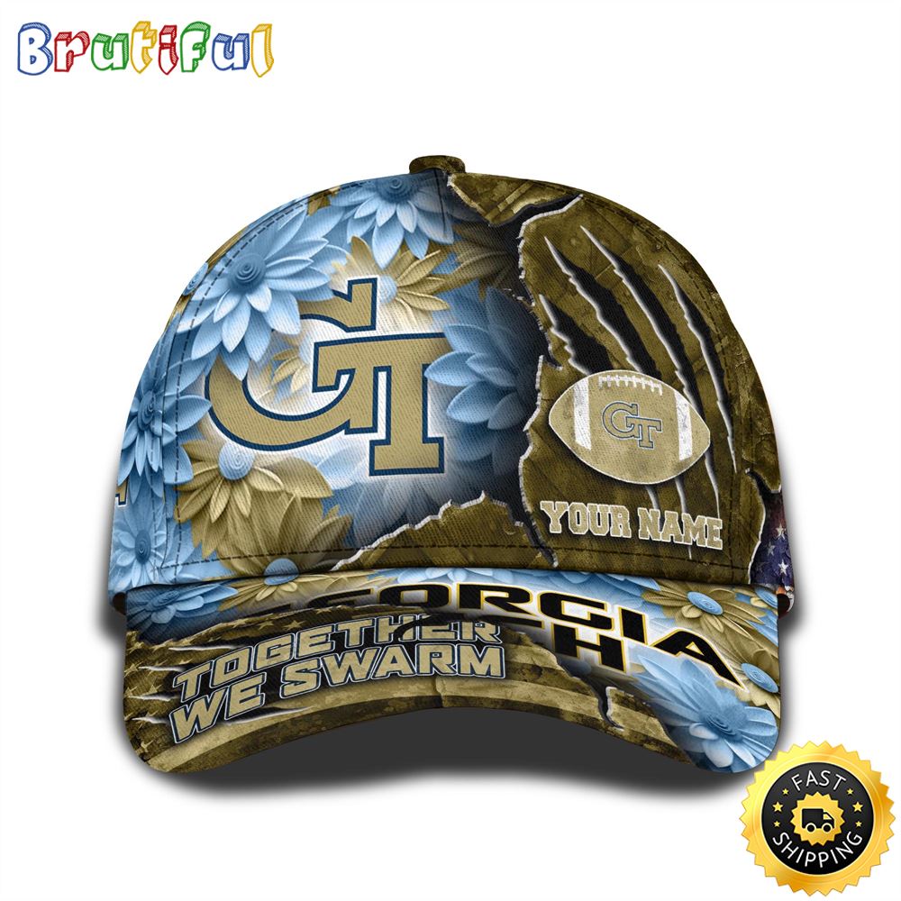 Personalized Ncaa Georgia Tech Yellow Jackets All Over Print Baseball Cap The Perfect Way To Rep Your Team