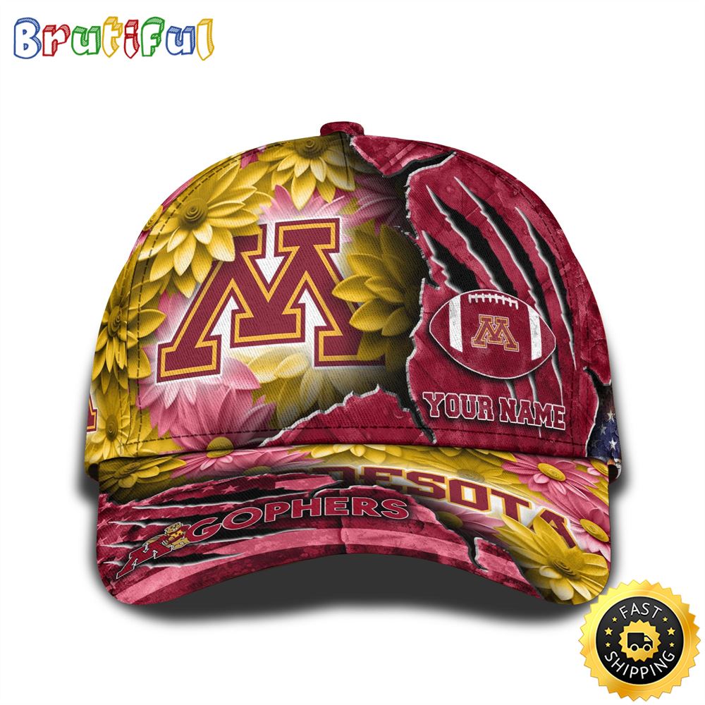 Personalized Ncaa Minnesota Golden Gophers All Over Print Baseball Cap The Perfect Way To Rep Your Team