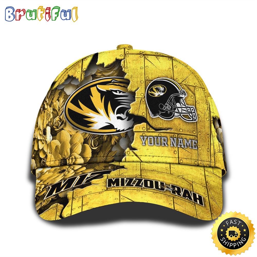 Personalized Ncaa Missouri Tigers All Over Print Baseball Cap Show Your Pride
