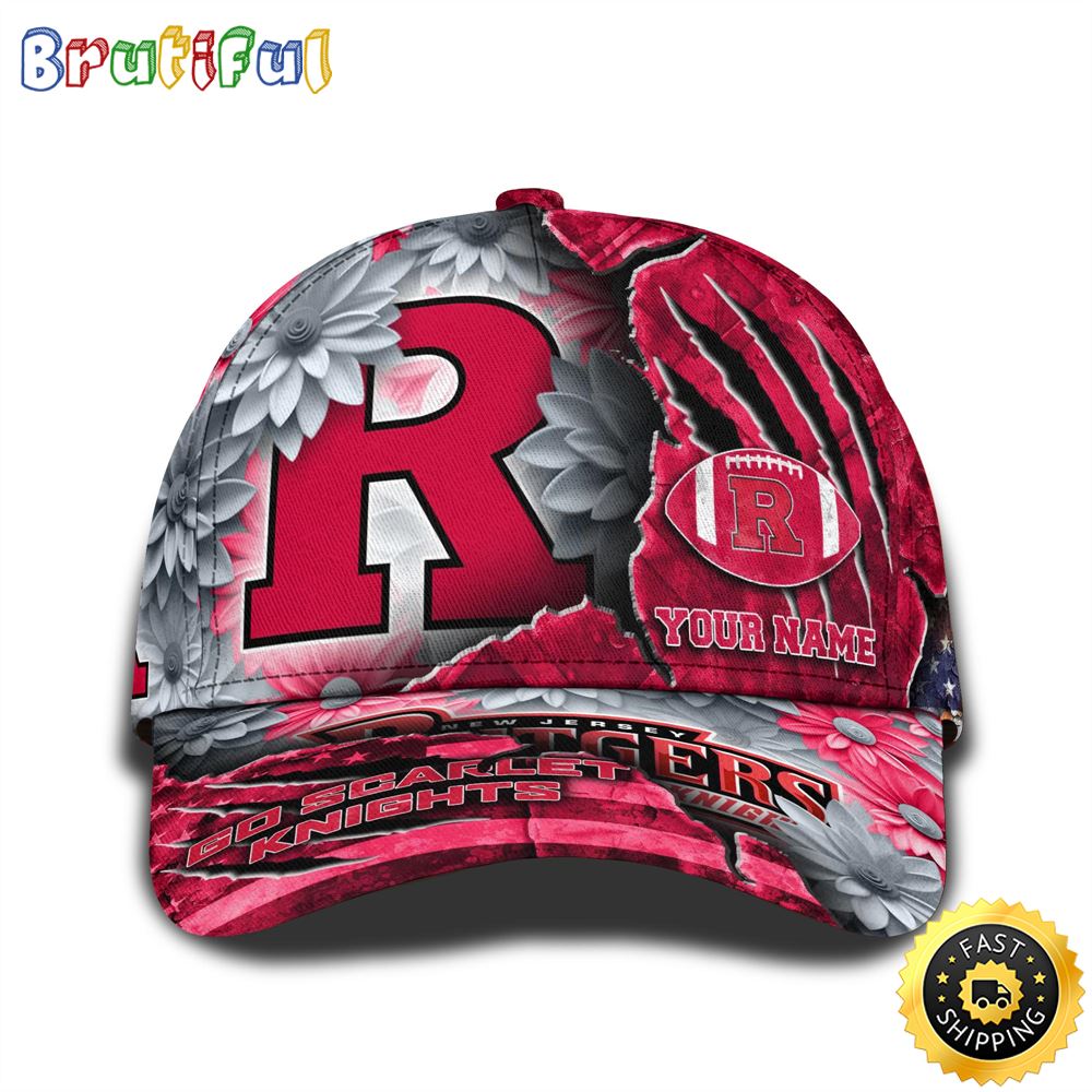 Personalized Ncaa Rutgers Scarlet Knights All Over Print Baseball Cap The Perfect Way To Rep Your Team