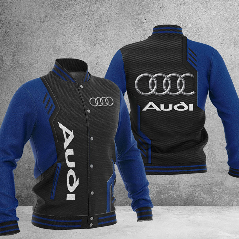 Audi Dmhj0673 Baseball Jacket Logo Baseball Varsity Jacket