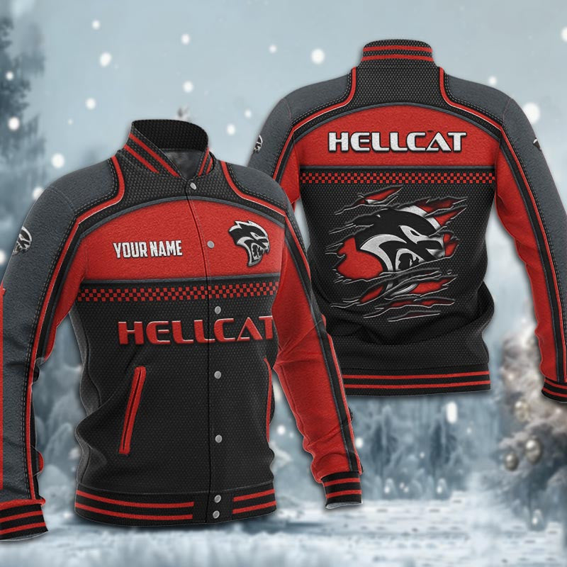 Hellcat Dmhj1815 Baseball Jacket Logo Baseball Varsity Jacket