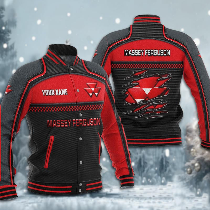 Massey Ferguson Dmhj1930 Baseball Jacket Logo Baseball Varsity Jacket